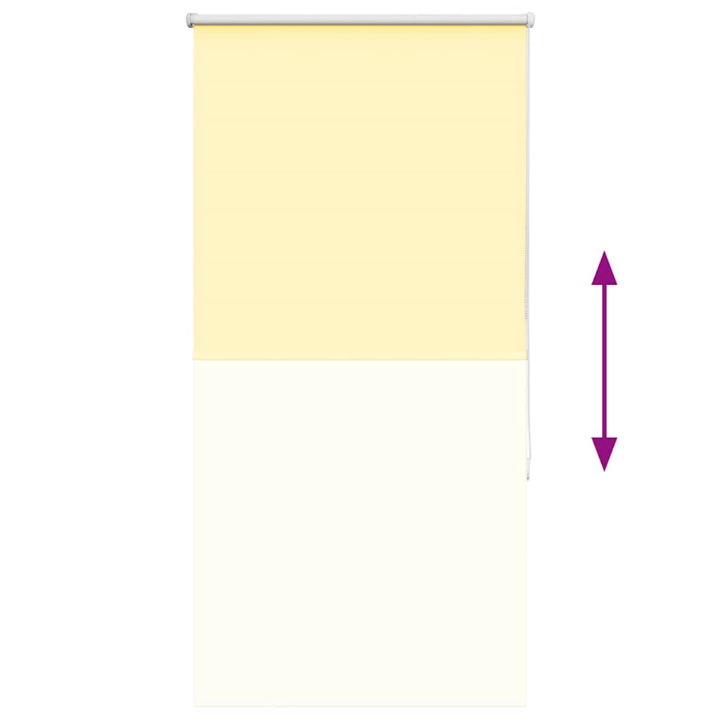 Verdunkelungsrollo Gelb 75x175 cm Stoffbreite 70,7 cm Polyester