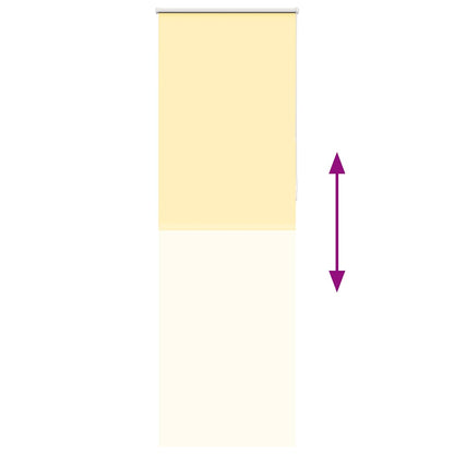 Verdunkelungsrollo Gelb 75x210 cm Stoffbreite 70,7 cm Polyester