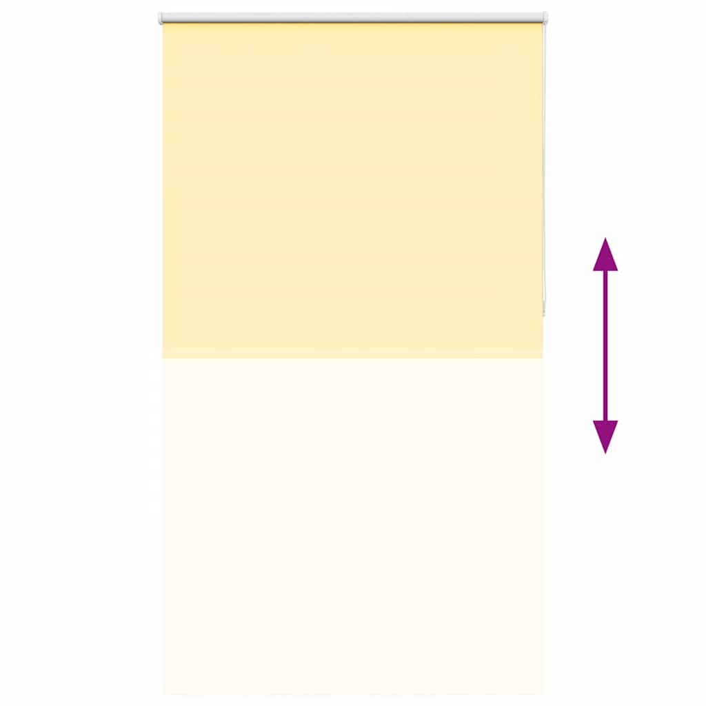 Verdunkelungsrollo Gelb 130x230cm Stoffbreite 126,6cm Polyester