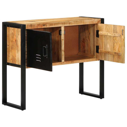 Konsolentisch 90x35x75 cm Raues Massivholz Mango