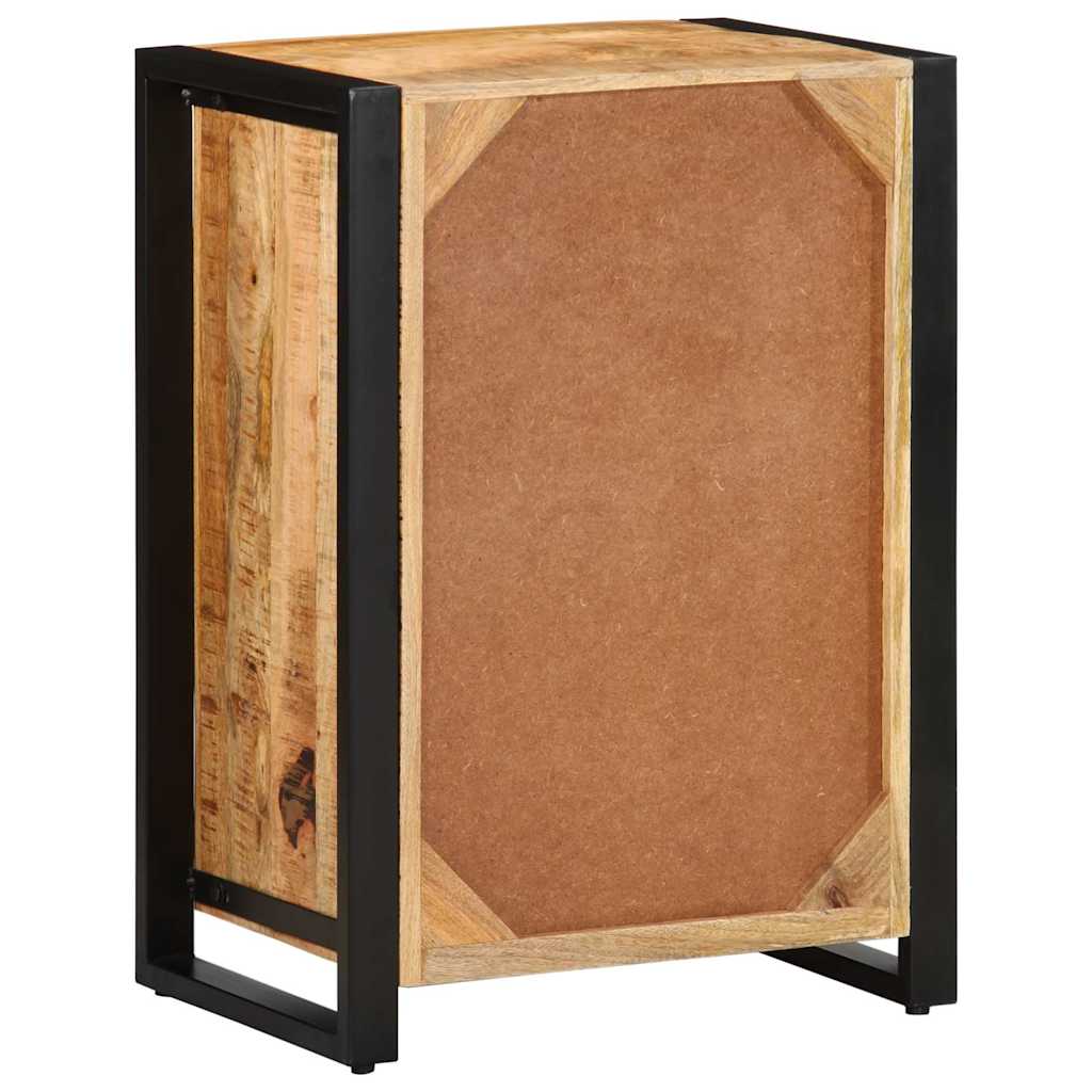 Skuffeskab 50x35x70 cm Groft massivt mangotræ