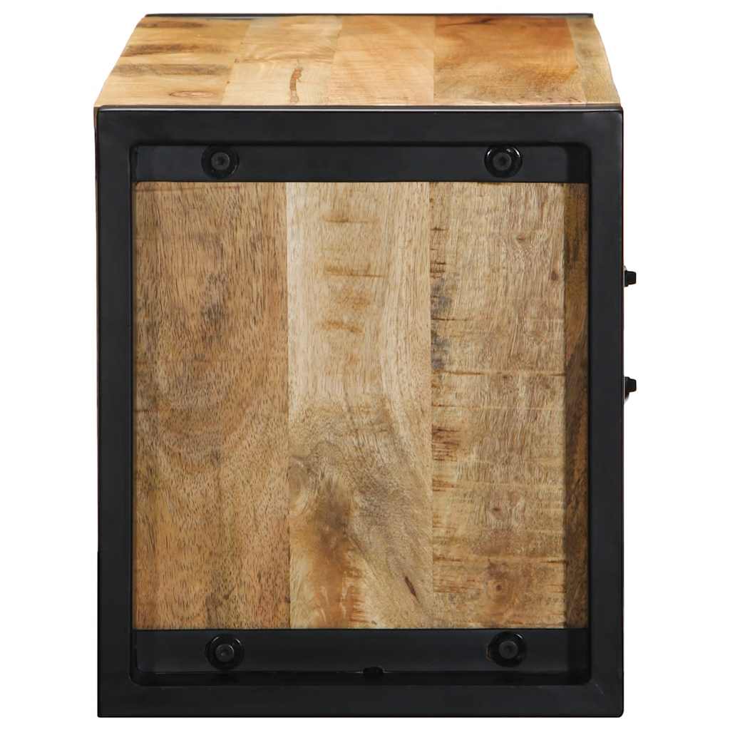 TV-Schrank 80x30x35 cm Raues Massivholz Mango