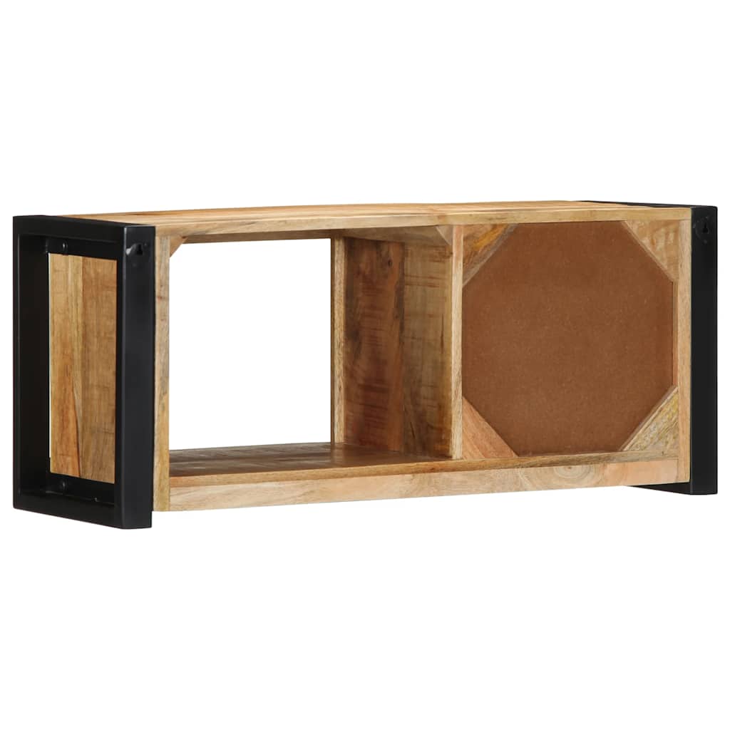 TV-Schrank 80x30x35 cm Raues Massivholz Mango