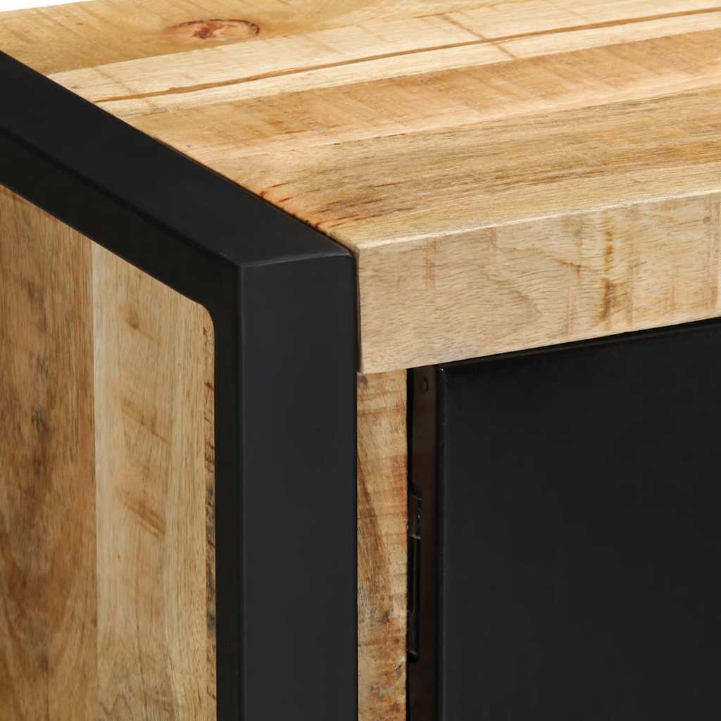 TV-Schrank 80x30x35 cm Raues Massivholz Mango
