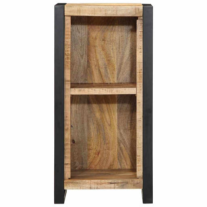 Nachttisch mit Regal Braun 40 x 30 x 80 cm Massivholz Mango