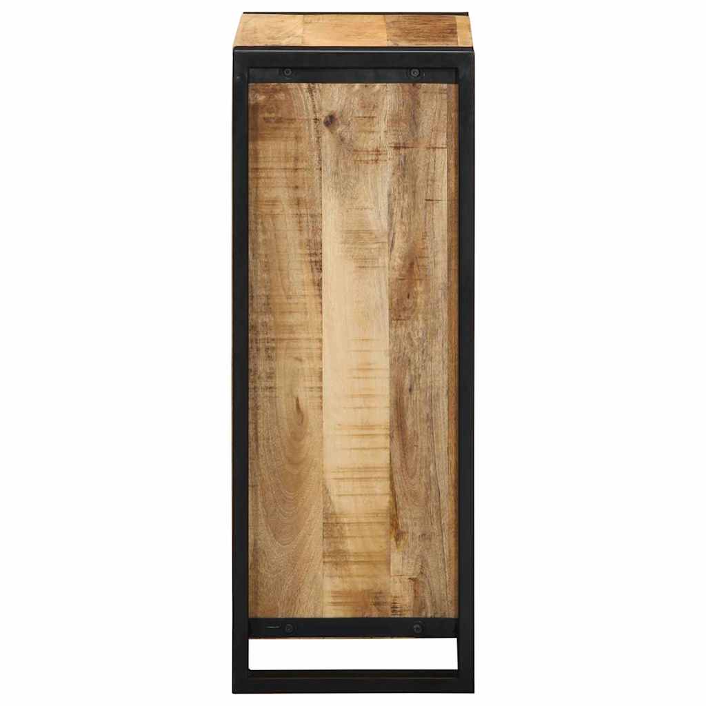 Nachttisch mit Regal Braun 40 x 30 x 80 cm Massivholz Mango