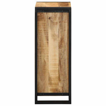 Nachttisch mit Regal Braun 40 x 30 x 80 cm Massivholz Mango