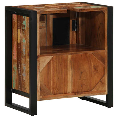 Badezimmerschrank Braun 55 x 35 x 60 cm Massivholz Altholz