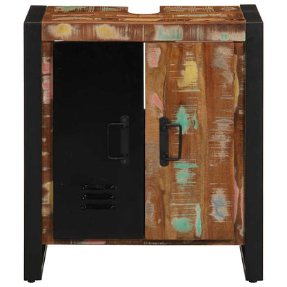 Badezimmerschrank Braun 55 x 35 x 60 cm Massivholz Altholz