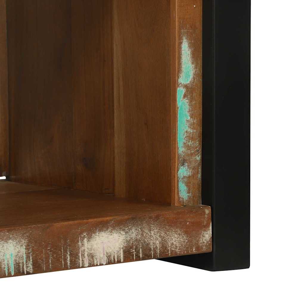 Wandwürfel mit Regal Braun 55 x 35 x 40 cm Massivholz Altholz