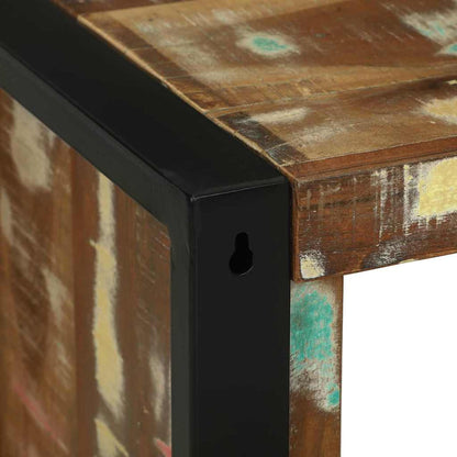 Wandwürfel mit Regal Braun 55 x 35 x 40 cm Massivholz Altholz