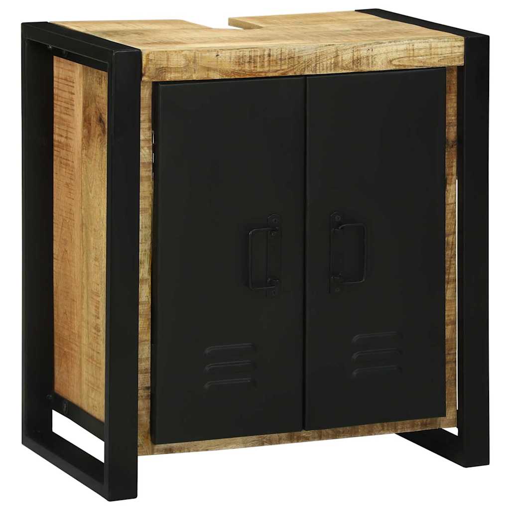 Waschbeckenschrank Braun 55 x 35 x 60 cm Massivholz Mango