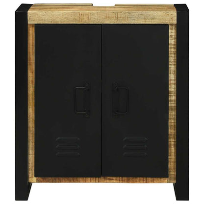 Waschbeckenschrank Braun 55 x 35 x 60 cm Massivholz Mango