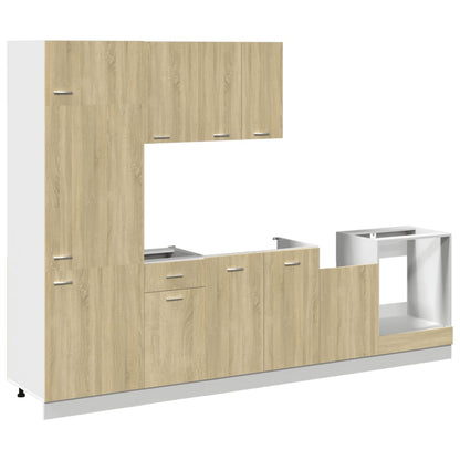 7-tlg. Küchenschrank-Set Lyon Sonoma-Eiche Holzwerkstoff