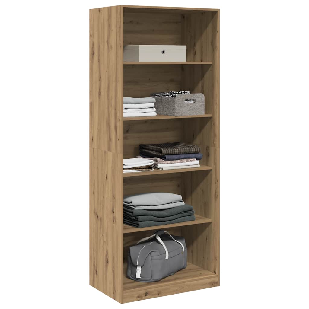 Kleiderschrank Artisan-Eiche 80x50x200 cm Holzwerkstoff