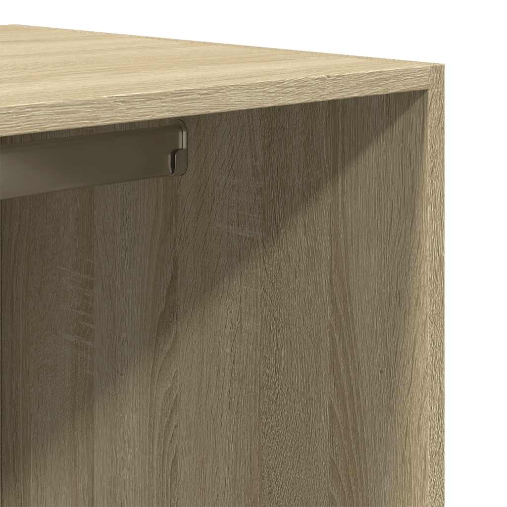 Kleiderschrank Sonoma-Eiche 80x50x200 cm Holzwerkstoff