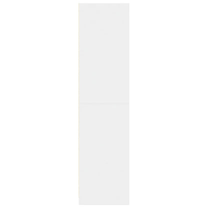Kleiderschrank Weiß 80x50x200 cm Holzwerkstoff