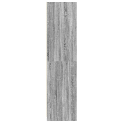 Kleiderschrank Grau Sonoma 100x50x200 cm Holzwerkstoff