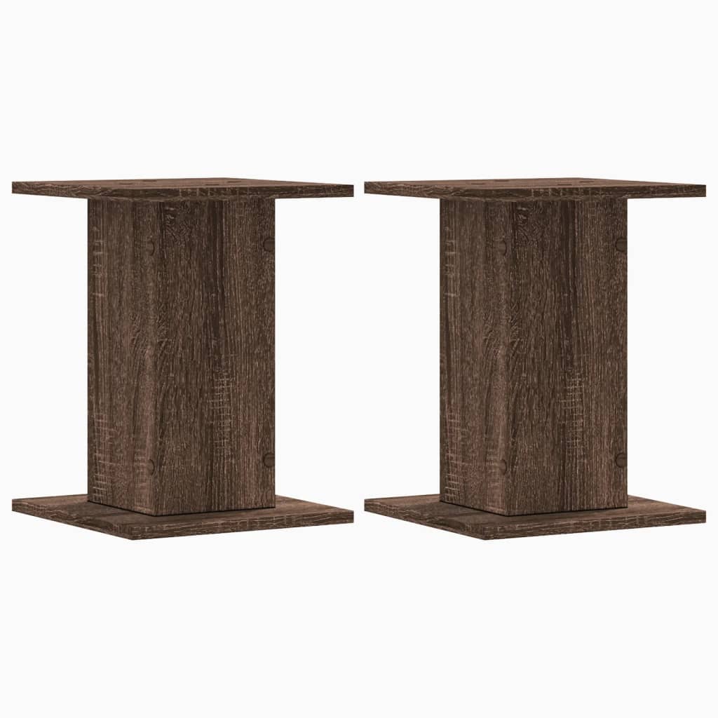 Pflanzenständer 2 Stk. Eichen-Optik 30x30x40 cm Holzwerkstoff