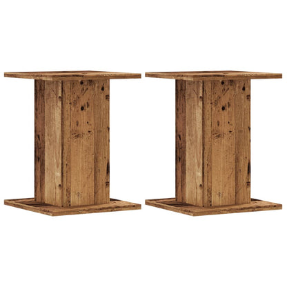 Pflanzenständer 2 Stk. Altholz-Optik 30x30x40 cm Holzwerkstoff