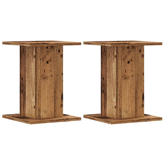 Pflanzenständer 2 Stk. Altholz-Optik 30x30x40 cm Holzwerkstoff