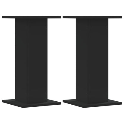 Pflanzenständer 2 Stk. Schwarz 30x30x60 cm Holzwerkstoff
