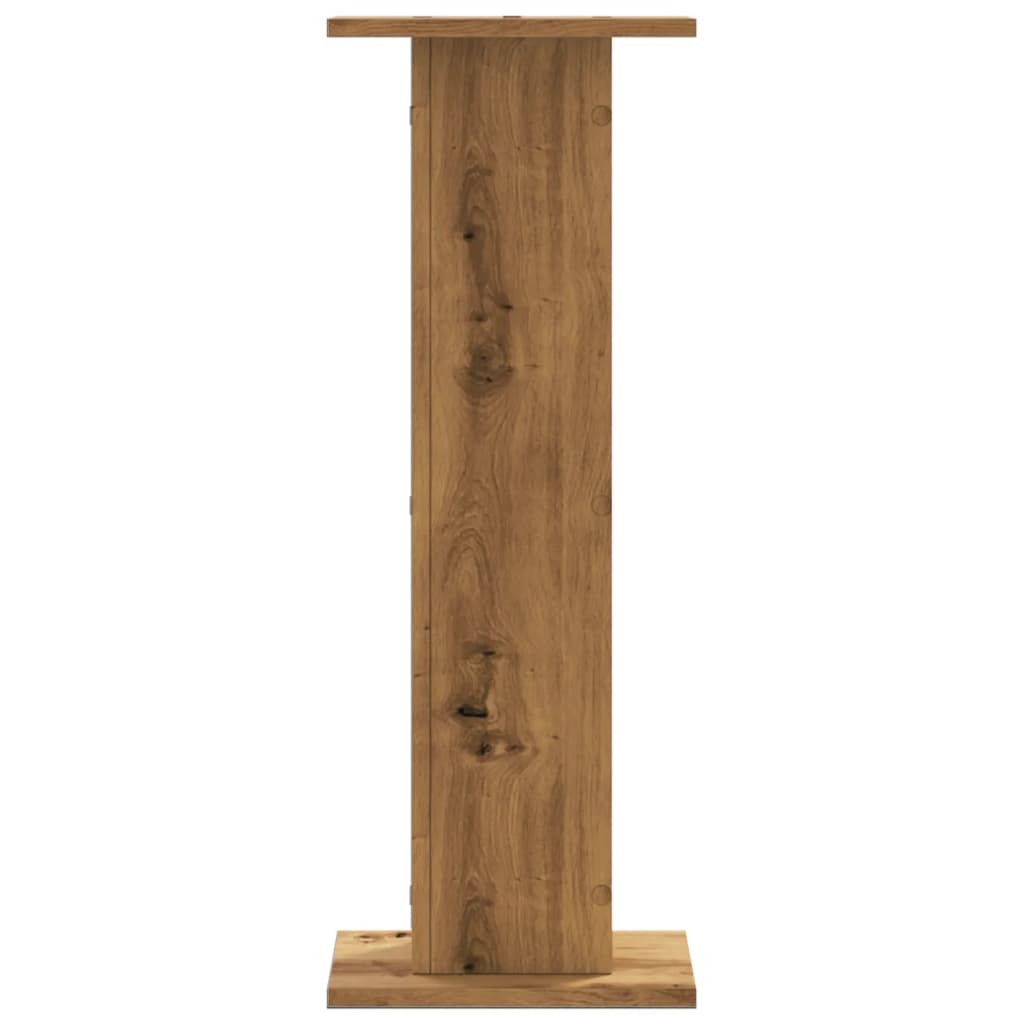 Pflanzenständer 2 Stk. Artisan-Eiche 30x30x80 cm Holzwerkstoff