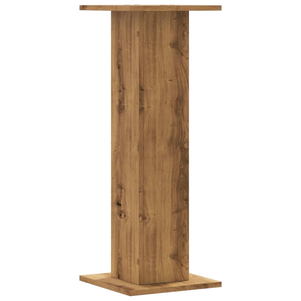 Pflanzenständer 2 Stk. Artisan-Eiche 30x30x80 cm Holzwerkstoff