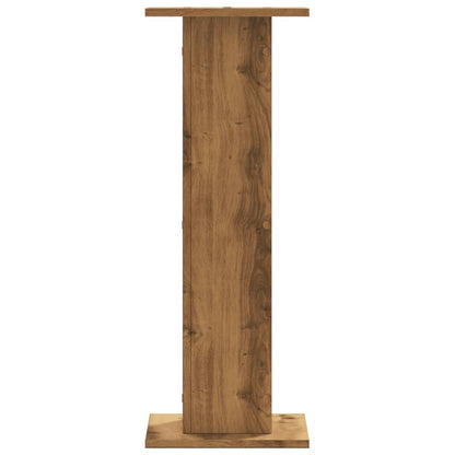 Pflanzenständer 2 Stk. Artisan-Eiche 30x30x80 cm Holzwerkstoff