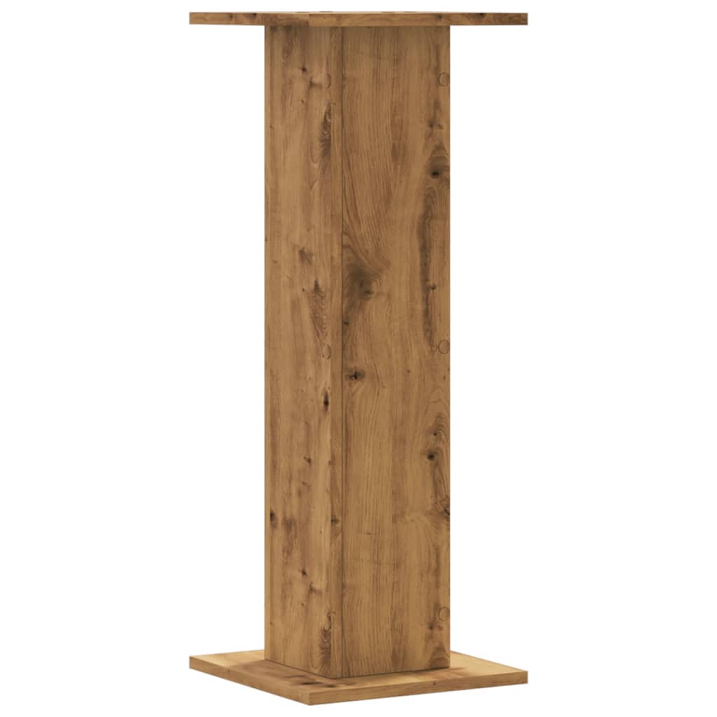 Pflanzenständer 2 Stk. Artisan-Eiche 30x30x80 cm Holzwerkstoff
