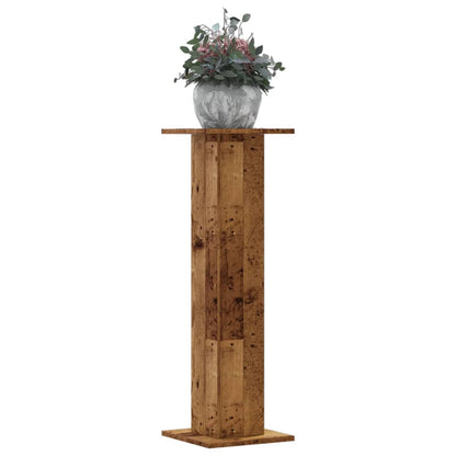 Pflanzenständer 2 Stk. Altholz-Optik 30x30x95 cm Holzwerkstoff