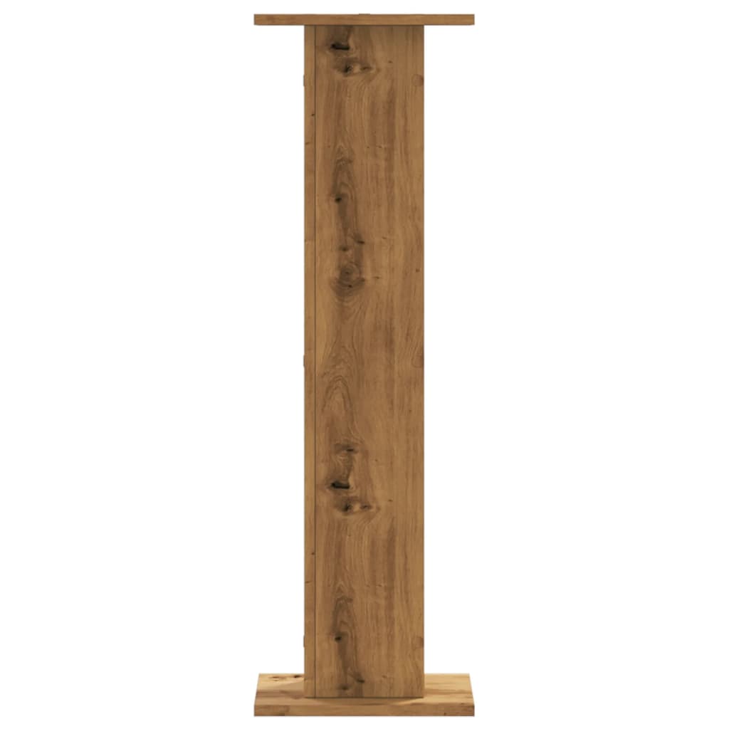 Pflanzenständer 2 Stk. Artisan-Eiche 30x30x95 cm Holzwerkstoff