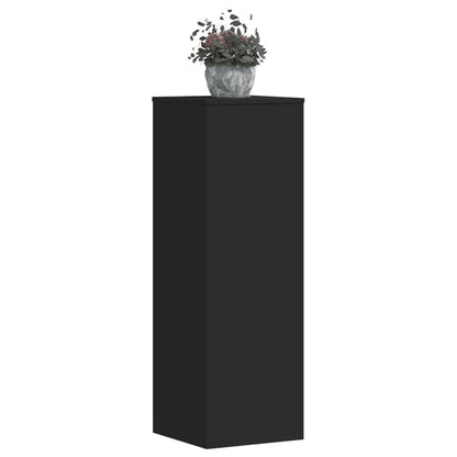 Pflanzenständer 2 Stk. Schwarz 33x33x100 cm Holzwerkstoff