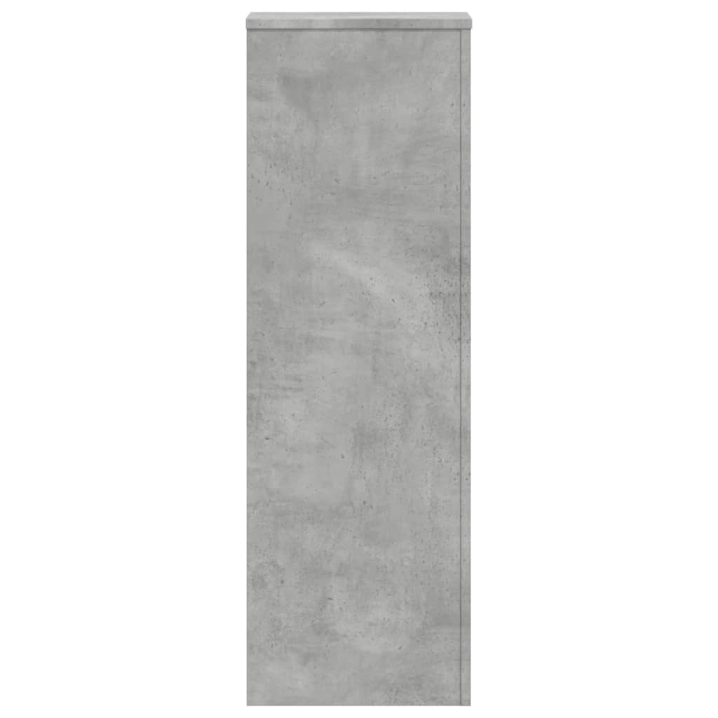 Pflanzenständer 2 Stk. Betongrau 33x33x100 cm Holzwerkstoff