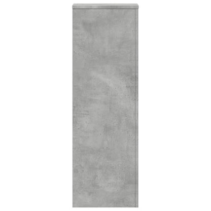 Pflanzenständer 2 Stk. Betongrau 33x33x100 cm Holzwerkstoff