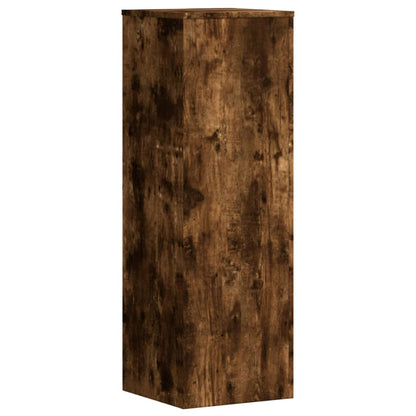 Pflanzenständer 2 Stk. Räuchereiche 33x33x100 cm Holzwerkstoff