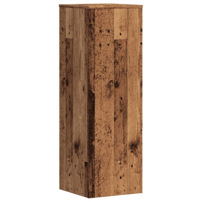 Pflanzenständer 2 Stk. Altholz-Optik 33x33x100 cm Holzwerkstoff