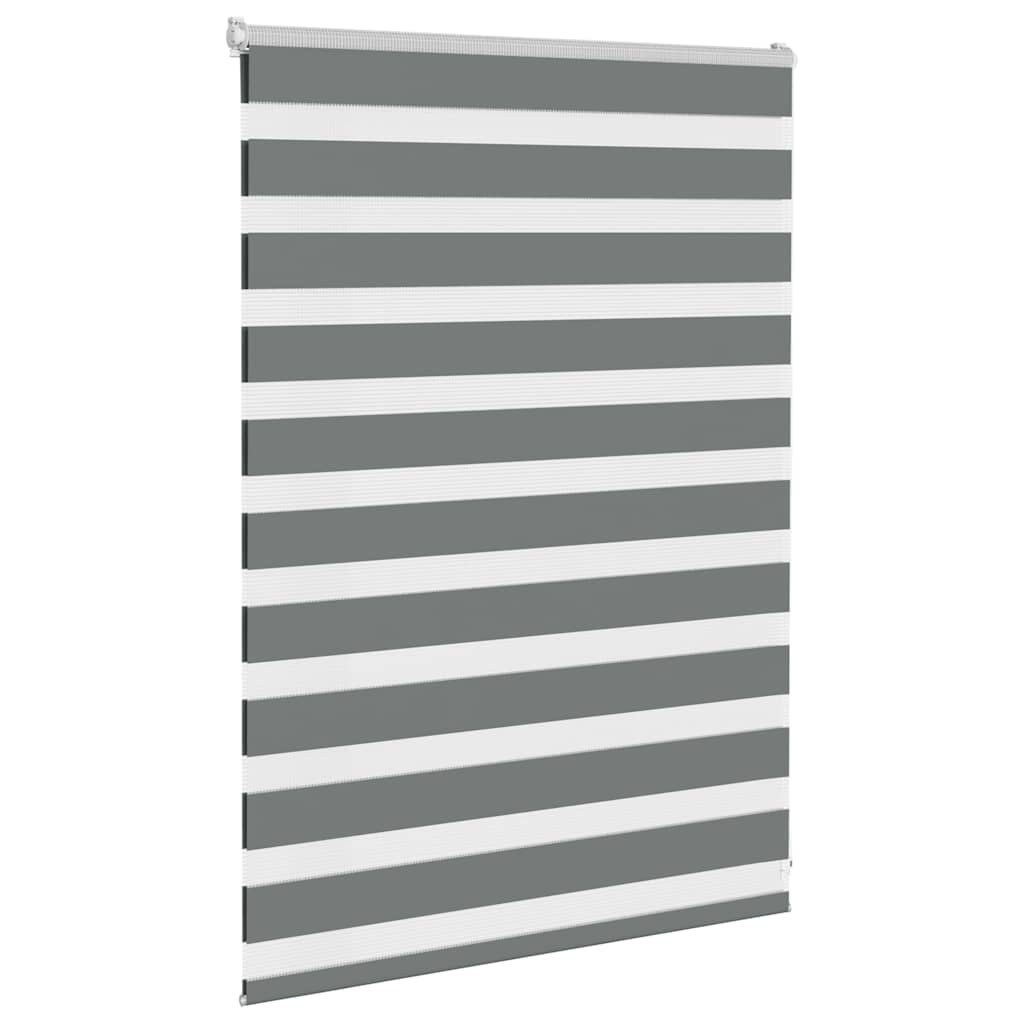 Zebrarollo Dunkelgrau 95x100 cm Stoffbreite 90,9 cm Polyester