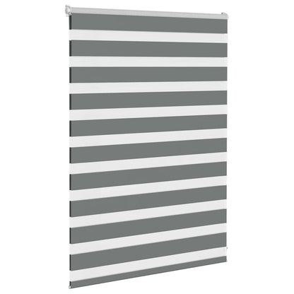 Zebrarollo Dunkelgrau 95x100 cm Stoffbreite 90,9 cm Polyester