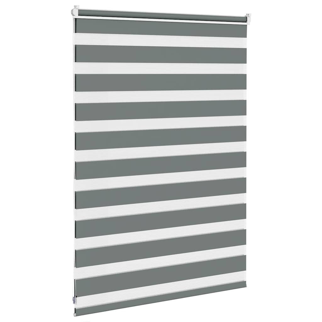 Zebrarollo Dunkelgrau 95x100 cm Stoffbreite 90,9 cm Polyester