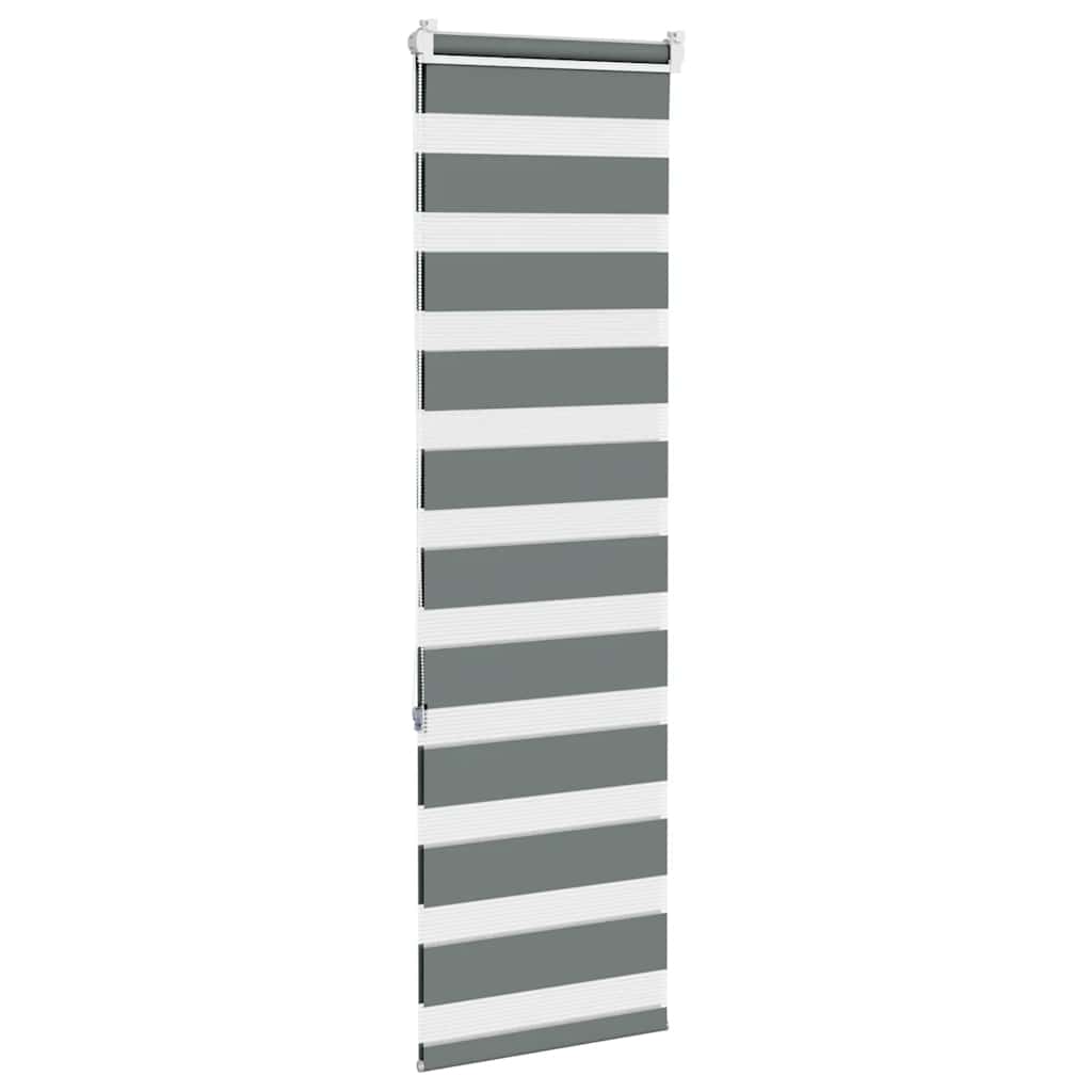 Zebrarollo Dunkelgrau 45x150 cm Stoffbreite 40,9 cm Polyester