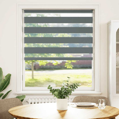 Zebrarollo Dunkelgrau 95x150 cm Stoffbreite 90,9 cm Polyester