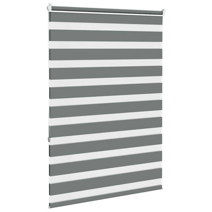 Zebrarollo Dunkelgrau 95x150 cm Stoffbreite 90,9 cm Polyester