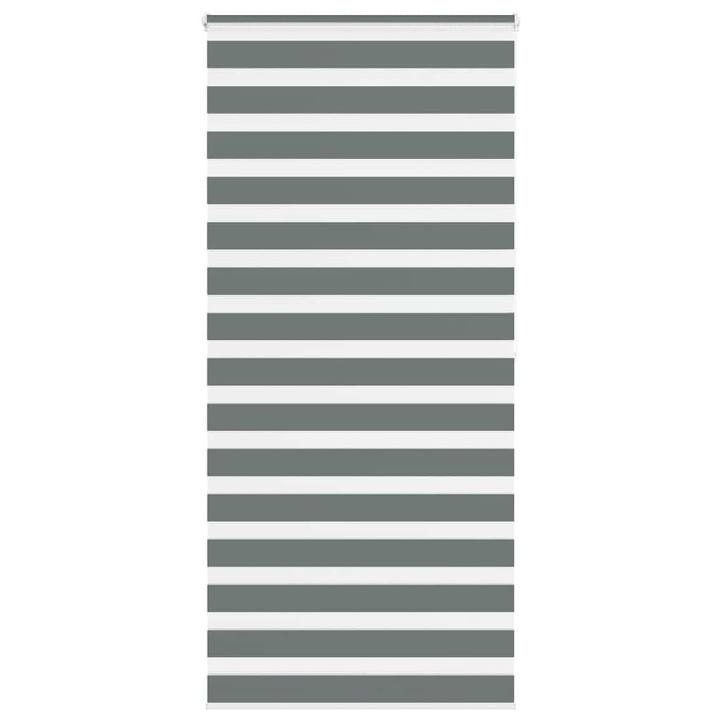 Doppelrollo Dunkelgrau 115x200 cm Stoffbreite 110,9 cm Polyester