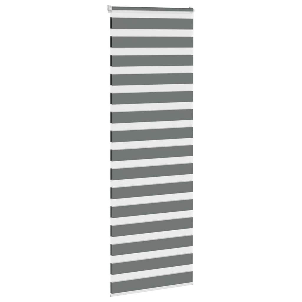 Zebrarollo Dunkelgrau 85x230 cm Stoffbreite 80,9 cm Polyester