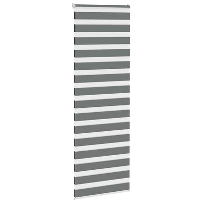 Zebrarollo Dunkelgrau 85x230 cm Stoffbreite 80,9 cm Polyester