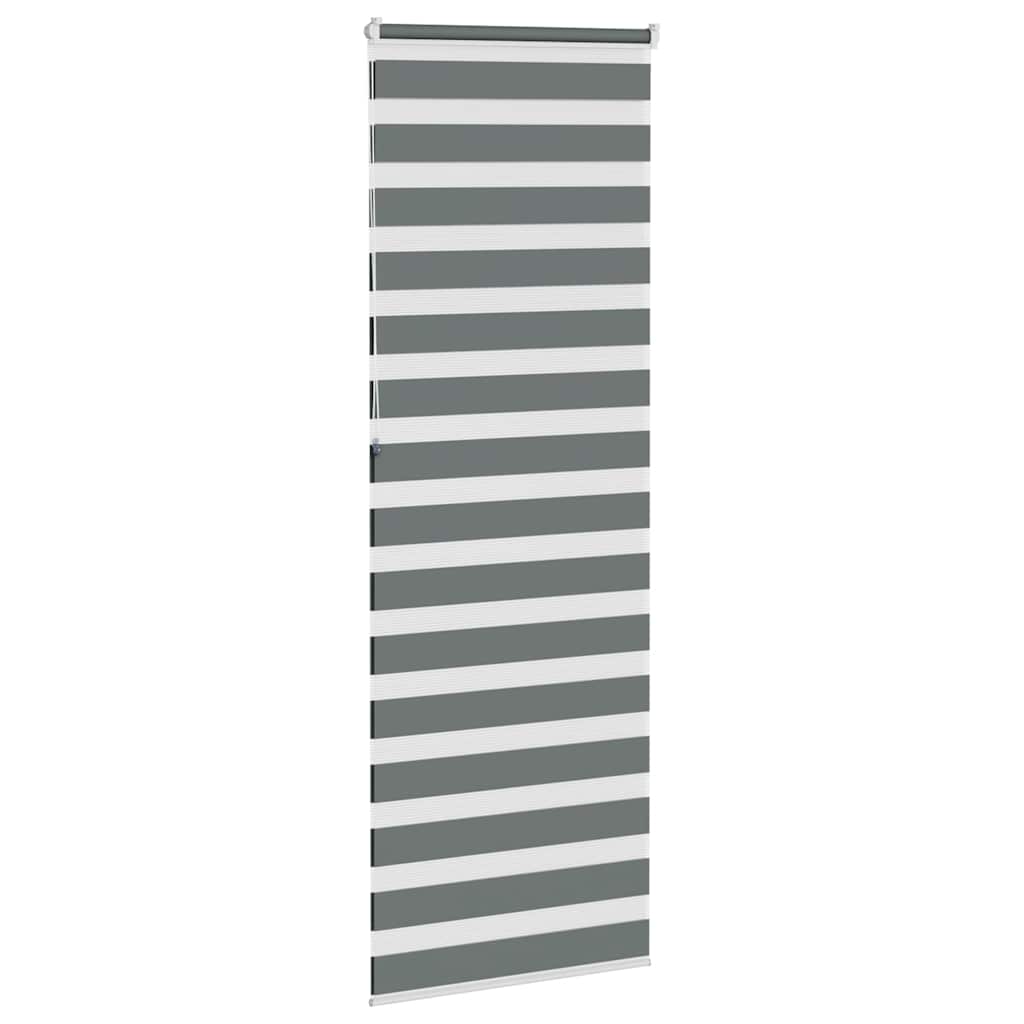 Zebrarollo Dunkelgrau 85x230 cm Stoffbreite 80,9 cm Polyester