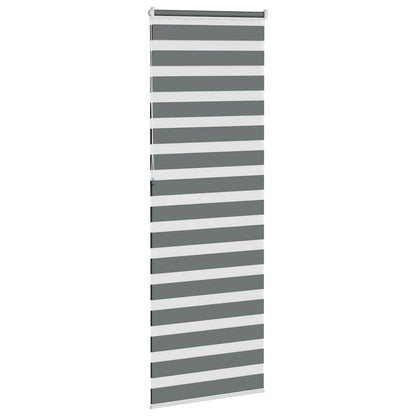 Zebrarollo Dunkelgrau 85x230 cm Stoffbreite 80,9 cm Polyester