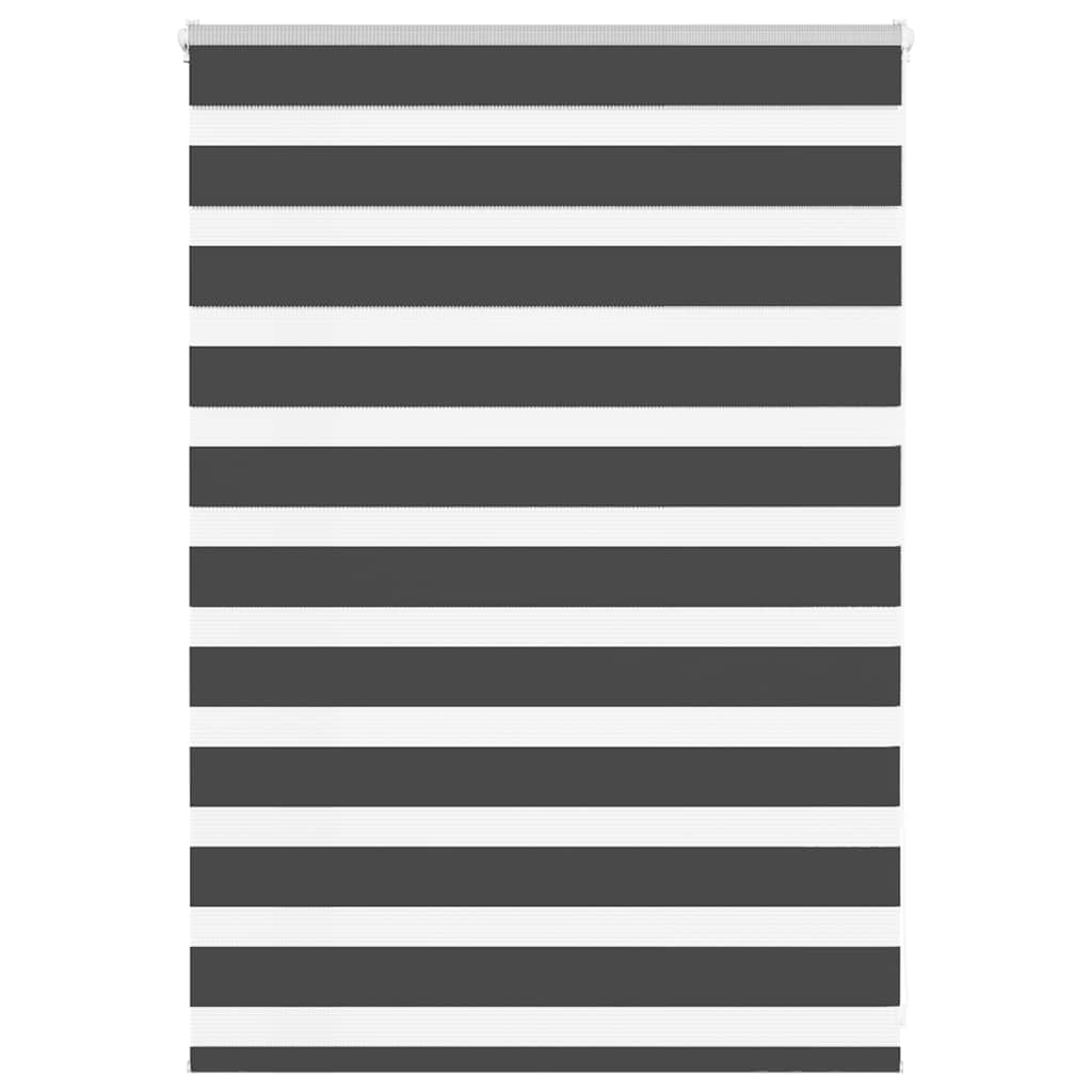Zebra rullegardin sort 100x100 cm stofbredde 95,9 cm polyester