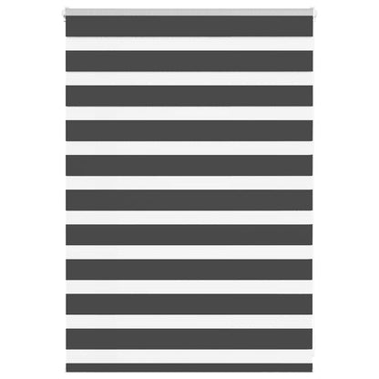 Zebra rullegardin sort 100x100 cm stofbredde 95,9 cm polyester